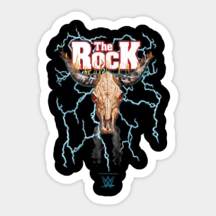 The Rock Lightning Bull Skull Logo Sticker